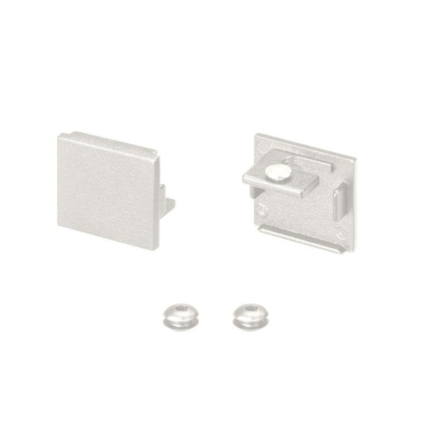 Заглушка SL-LINE-2522 WHITE глухая металл (комплект) Arlight 043120