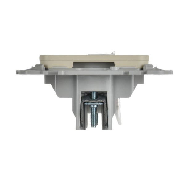 Розетка 2-м СП FLITE РКТВ5е-2-0-ФлСл RJ45/TV кат.5E UTP механизм сливочный IEK FI-AK22-1-K86