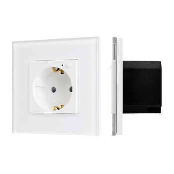 Розетка 1-м СП SCT-OMALI-EUZB1-PL-WH 16А IP20 240В с Zigbee управлением Arlight 050215