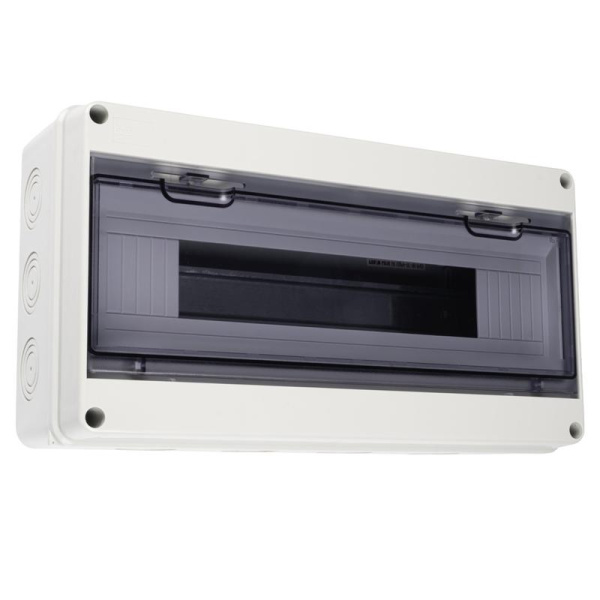 Бокс модульный накладной PDB/W 4018 GR (ЩРН-ПГ-18) IP65 пластик. JazzWay 5072121