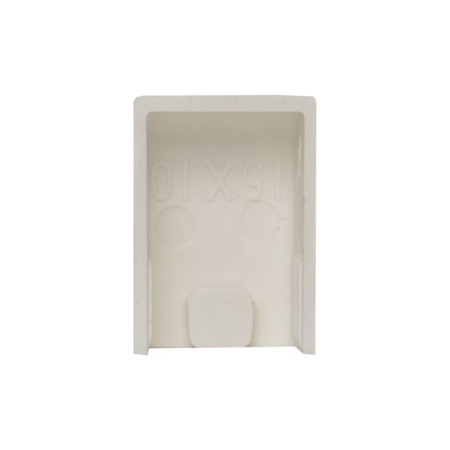 Заглушка 15х10 бел. Plast PROxima (уп.4шт) EKF ecw-15-10x4