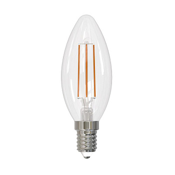 Лампа светодиодная LED-C35-9W/4000K/E14 /CL PLS02WH Sky 9Вт прозрачная 4000К нейтр. бел. E14 (упак. картон) Uniel UL-00005161