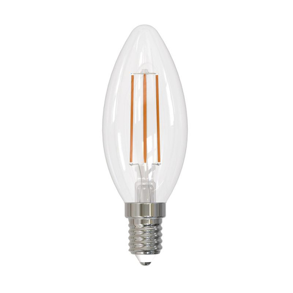 Лампа светодиодная LED-C35-9W/4000K/E14 /CL PLS02WH Sky 9Вт прозрачная 4000К нейтр. бел. E14 (упак. картон) Uniel UL-00005161