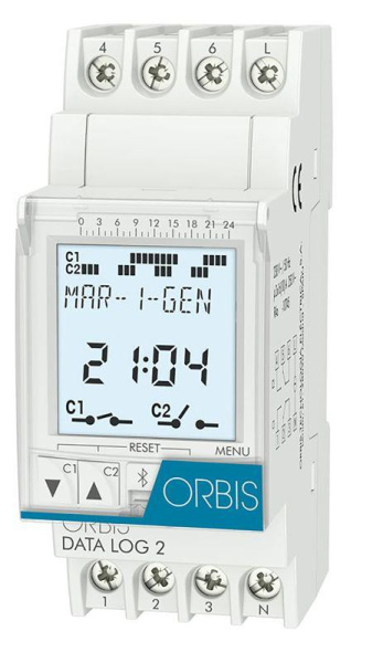 Реле времени цифровое DATA LOG-2 2 канала ORBIS OB175012