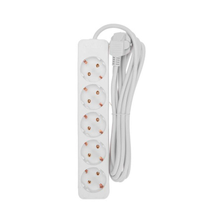 Удлинитель 5х3м с заземл. 3х0.75 бел. PROCONNECT 13-4212
