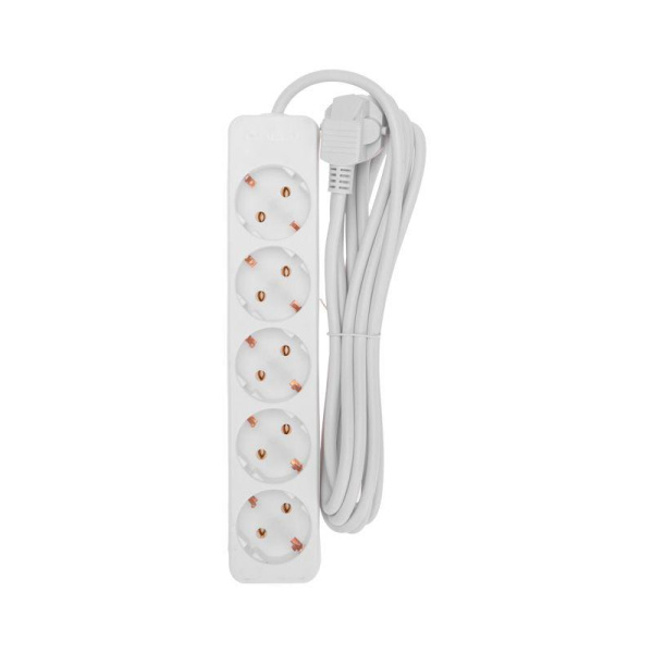 Удлинитель 5х3м с заземл. 3х0.75 бел. PROCONNECT 13-4212