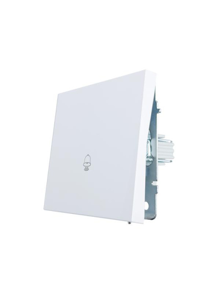 Кнопка звонка СП ZIMA IP20 безвинтов. зажим механизм бел. LEZARD 704-0288-103QC