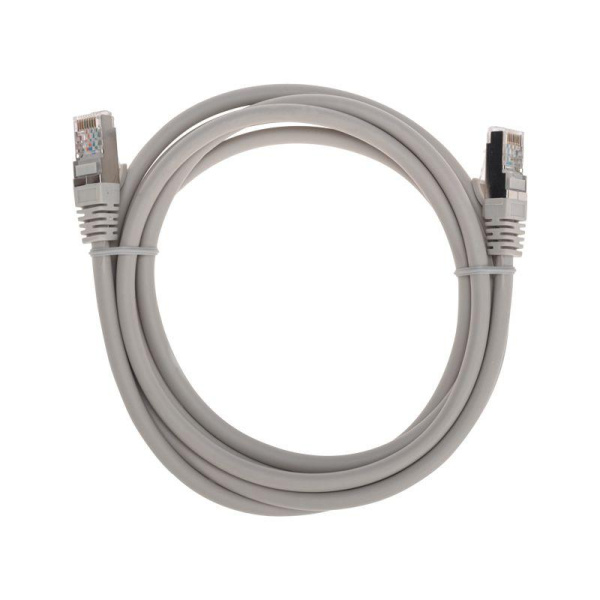 Патч-корд S/FTP CAT 6A (10G) RJ45-RJ45 28AWG LSZH сер. 2м Rexant 02-0390-2