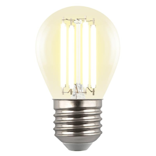 Лампа светодиодная GLY01TR LED-G45-4W/3000К/E27/CL 4Вт шар 3000К E27 прозр. (картон) Uniel UL-00011940