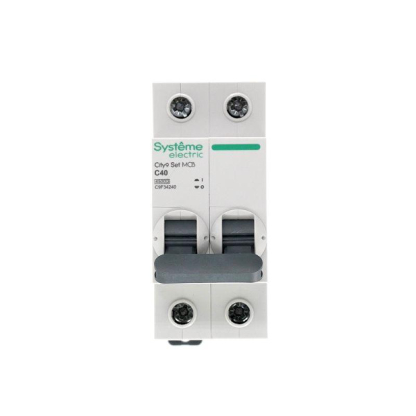 Выключатель автоматический модульный 2п C 40А 4.5кА City9 Set 230В SE C9F34240