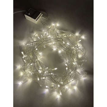Гирлянда светодиодная "Нить" 10м 100LED 8 режимов 220В IP20 тепл. свет ENIN-10B Эра Б0041894