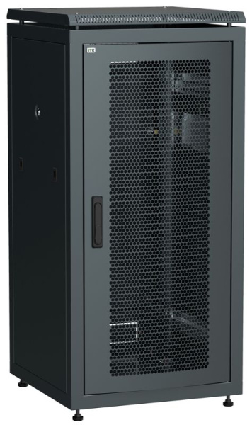 Шкаф сетевой LINEA N 19дюйм 18U 600х800мм перфорир. передн. дверь черн. ITK LN05-18U68-P