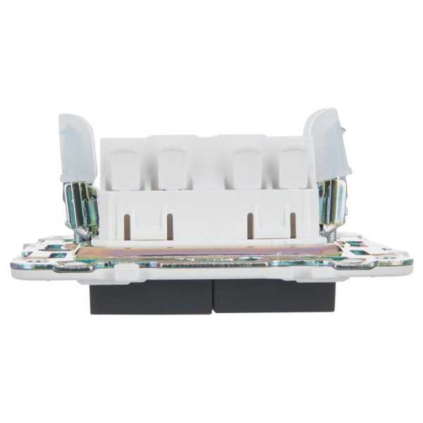 Выключатель проходной 2-кл. SKANDY 10А SK-V10G с индикацией графит IEK SK-V22-1-10-K53