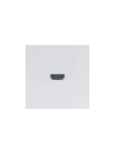 Розетка HDMI 1-м СП ZIMA IP20 механизм бел. LEZARD 704-0288-203