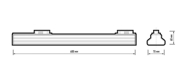 Светильник светодиодный трековый PTR 4028 28Вт 4000К IP40 600мм 120град. BL JazzWay 5060753