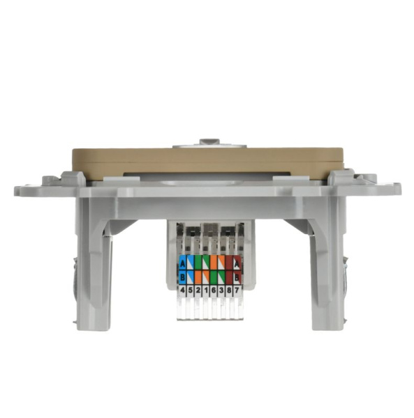 Розетка компьютерная СП FLITE РК5е-1-0-ФлХ RJ45 кат.5E UTP механизм хаки IEK FI-K12-1-K59