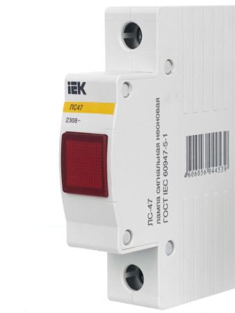 Лампа сигнальная ЛС-47 красн. KARAT IEK MLS10-230-K04