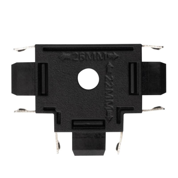 Коннектор T-образный MTR16 CT-BL накладной шинопровод низковольтный черн. JazzWay 5057333
