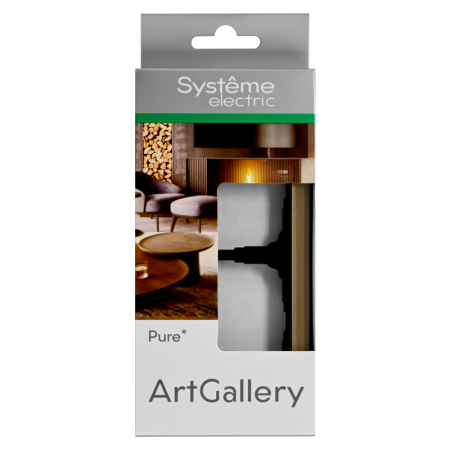 Рамка 2-м ArtGallery Pure органич. стекло шампань SE GAL320502