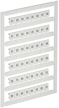 Маркер для CTS 6кв.мм/CP 10кв.мм "61-70" ARMAFIX IEK AF-CT10D-M-006-07