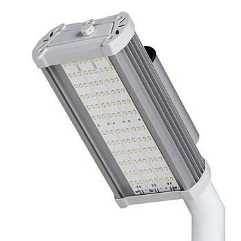 Светильник светодиодный КСС Д ULV-R24J 120W/5000К IP65 SILVER 120Вт 5000К уличный консольный бел. свет Uniel UL-00012293