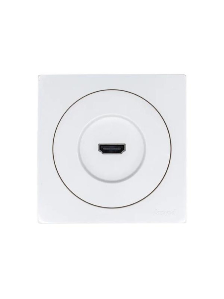Розетка HDMI 1-м СП OSEN белая LEZARD 743-0288-203