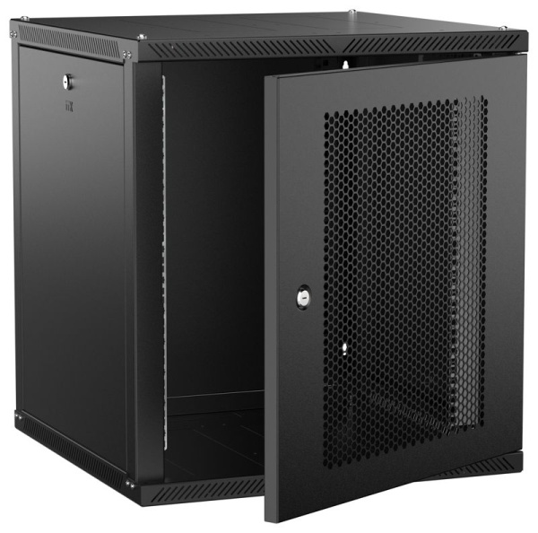 Шкаф LINEA W 2.0 12U 600х600мм дверь перфорир. черн. ITK LWR5-12U66-PF-2
