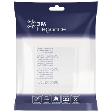Рамка 1-м Elegance 14-5011-01 Classic бел. Эра Б0060571