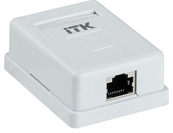 Розетка компьютерная 1-м ОП RJ45 кат.6 FTP ITK CS2-1C06F-12