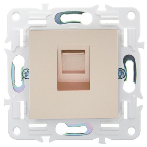 Розетка компьютерная RJ45 кат.5E SKANDY SK-K01Sa песочн. IEK SK-K10-1-K98