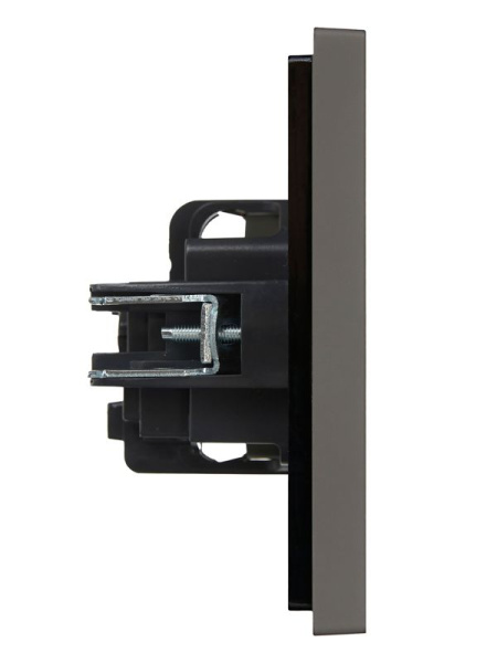 Розетка СП FORTE&PIANO FP316 16А с заземл. без защ. шторок винт. крепл. сер. IEK FP-R11-16-K03