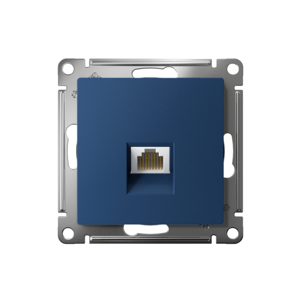 Розетка компьютерная AtlasDesign RJ45 кат.5E механизм аквамарин SE ATN001183