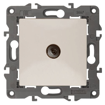 Розетка телевизионная проходная TV Elegance 14-3102-02 IP20 сл. кость Эра Б0034297