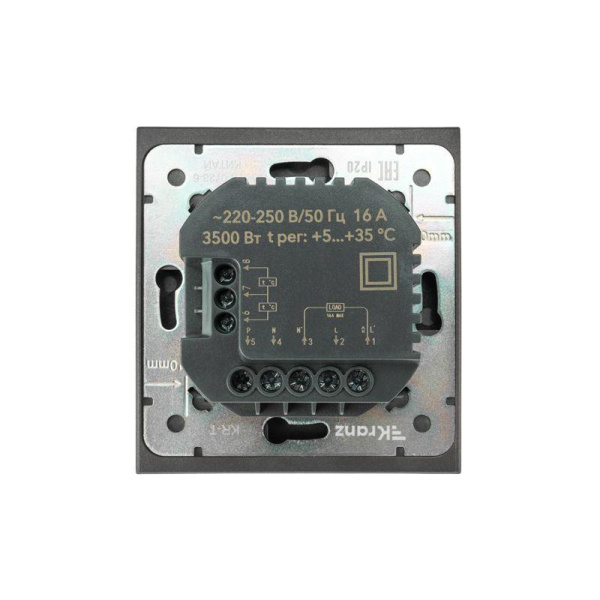Терморегулятор СП STRONG Wi-Fi графит Kranz KR-78-0728-6