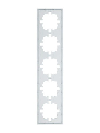 Рамка 5-м ZIMA горизонт. бел. LEZARD 704-0200-150
