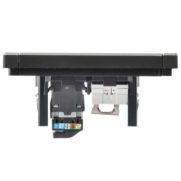 Розетка 2-м СП FORTE&PIANO FP635M RJ11+RJ45 кат.5E IP20 шампань IEK FP-KT20-O-1-M-K37