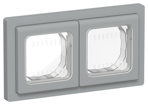 Рамка 2-м СП FLITE Рпро-2-55-ФлС IP55 сер. IEK FI-M20-32-55-K03