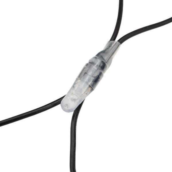 Гирлянда светодиодная "Сеть" 2х1.5м 288LED бел./син. 24Вт 220-240В IP65 с контроллером 8 режимов провод ПВХ черн. Neon-Night 215-022