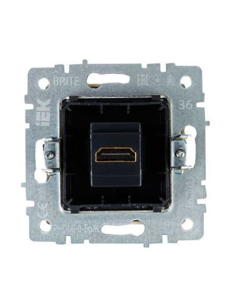 Розетка СП BRITE HDMI РHDMI-0-БрЖ механизм жемчуж. IEK BR-H10-K36
