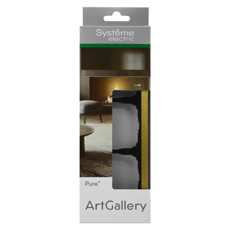 Рамка 3-м ArtGallery Pure метал. зол. SE GAL312403