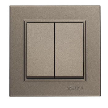 Переключатель 2-кл. СП Karea 10А IP20 зел. Makel 56052026