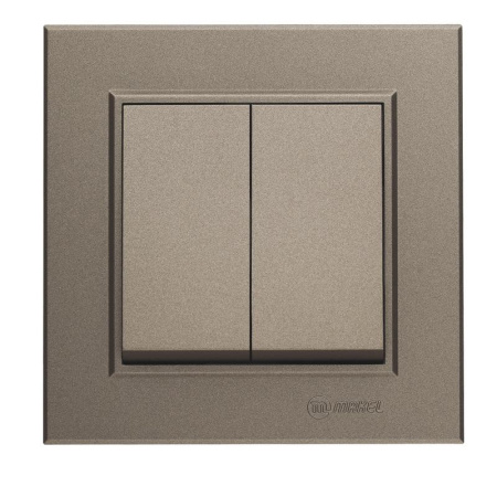 Переключатель 2-кл. СП Karea 10А IP20 зел. Makel 56052026