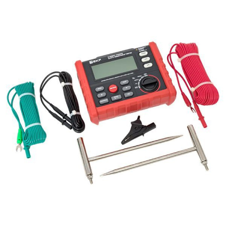 Измеритель сопротивления заземления цифровой E-Resist MS2302 Professional EKF ms2302
