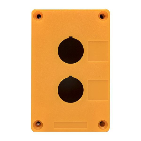 Корпус КП102 2 кнопки пластик. желт. EKF cpb-102-o
