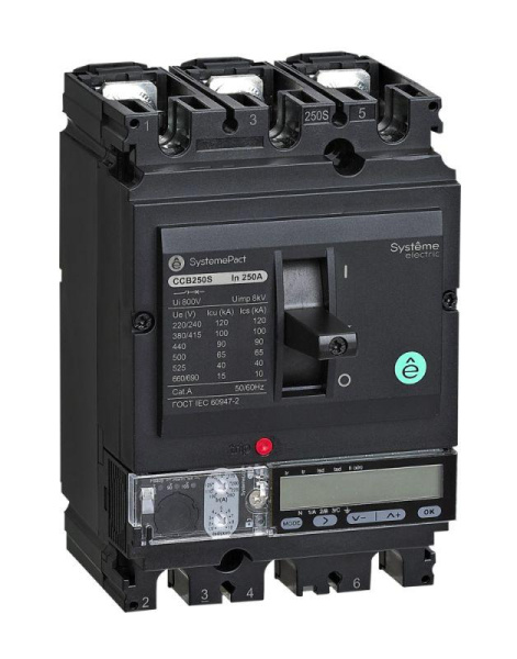 Выключатель автоматический SPC250 36кА S5.2E 3P3D 250А SE SPC250F25052E3DFC