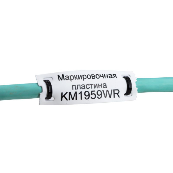 Пластина маркировочная 12.8х49 самозатухающая бел. DKC KM1349WR