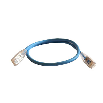 Шнур коммутационный HD RJ45 кат. 6 F/UTP LSZH экранир. 0.5м голуб. Leg 051540