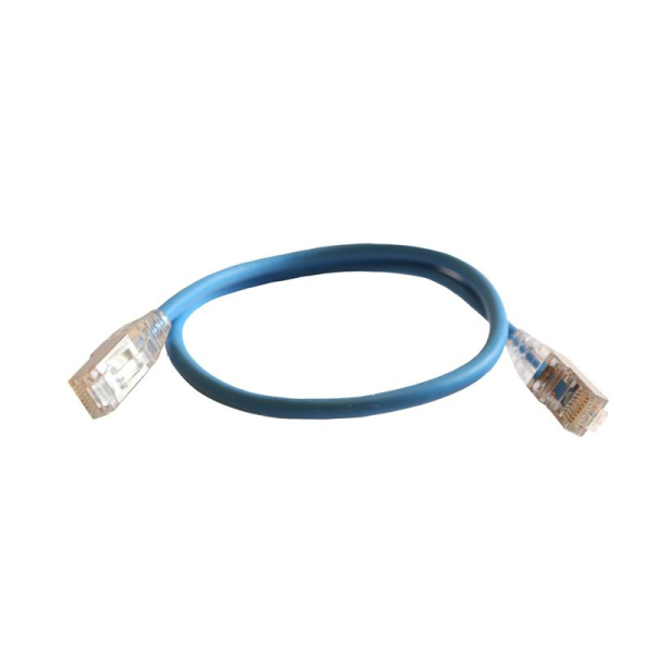 Шнур коммутационный HD RJ45 кат. 6 F/UTP LSZH экранир. 0.5м голуб. Leg 051540