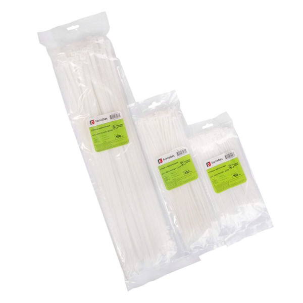 Хомут нейлоновый КСС MULTILOCK 4х200 бел. (уп.100шт) Fortisflex 102302