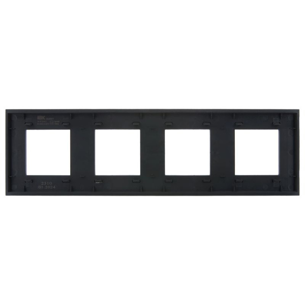 Рамка 4-м SKANDY SK-F24G стекло графит IEK SK-M42-G-K53